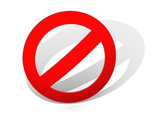 sign. interdiction. 3d