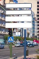 blank billboard on the street