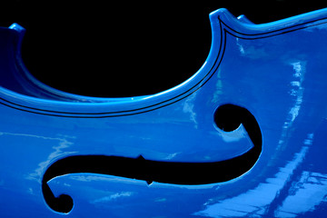 Blue violin