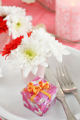 romantic table setting