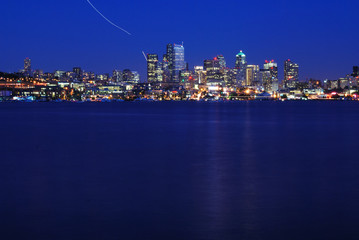 Fototapeta premium night in seattle
