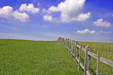 Fototapeta na wymiar country fence