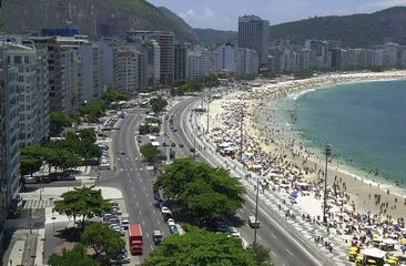 Crédence de cuisine en verre imprimé Copacabana, Rio de Janeiro, Brésil rio de janeiro - copacabana