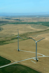 aerial of electric generator windmills