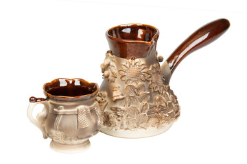 ornate coffee set