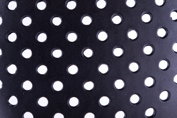 plack perforated plastic texture