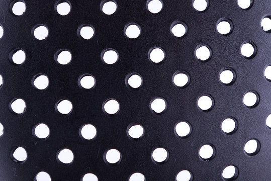 Plack Perforated Plastic Texture