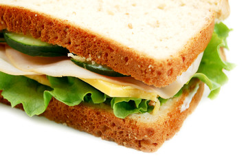 corner of a sandwich