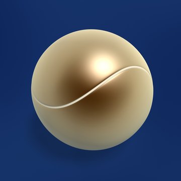 golden tennis ball