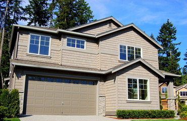 a newly built house is ready for sale