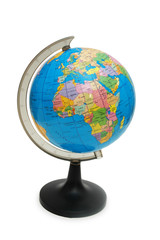 globe isolated on the white background
