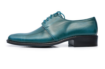 black male shoe  isolated on the white