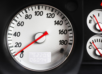 speedometer of sport car