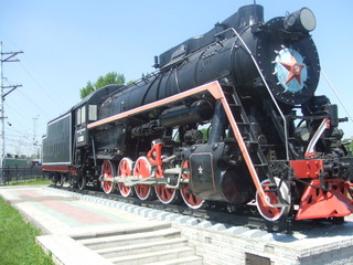 Fototapeta premium rosyjska lokomotywa