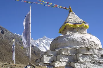 Deurstickers stupa zu ehren buddhas aus nepal © Momentum