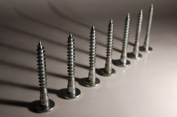 row of screws