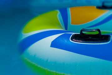 colorful pool floats