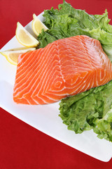 raw salmon