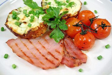 ricotta and bacon breakfast 2