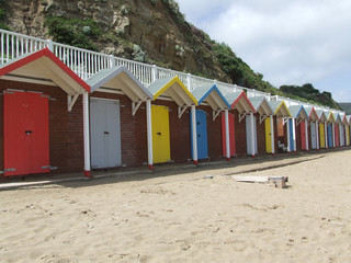 Fototapeta na wymiar beach huts