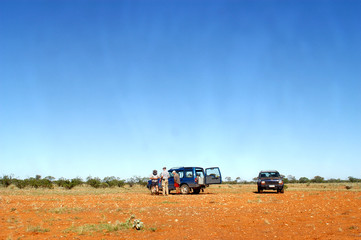Naklejka premium dans le bush australien
