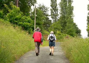 Obraz premium couple de promeneurs