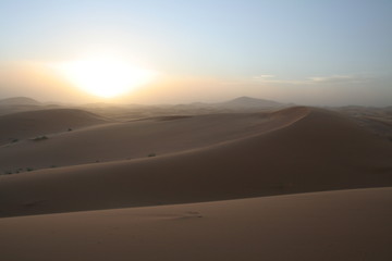 Fototapeta na wymiar storm piasku w Maroku