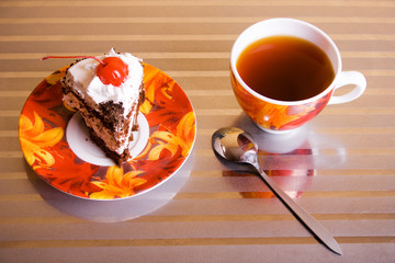 tea cup and cake