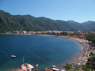sheltered mediterranean bay