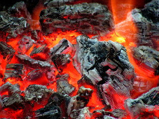 live coals