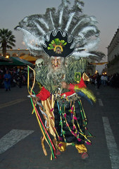 dancer on carnival in peru