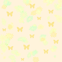 butterflies and flowers