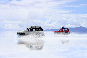 adventure on the bolivian salt-flats