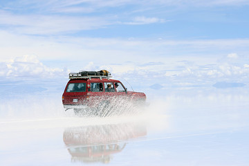 adventure on the bolivian salt-flats