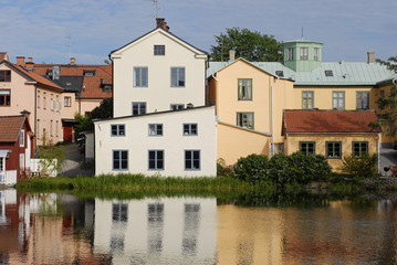 colourful scandinavian houses