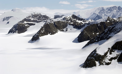 Fototapeta na wymiar dolina lodowiec Antarktyki