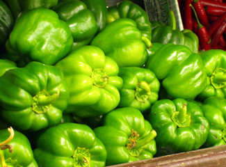 Obraz na płótnie Canvas green peppers
