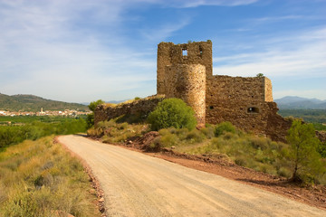 Fototapeta na wymiar ruined spanish castle