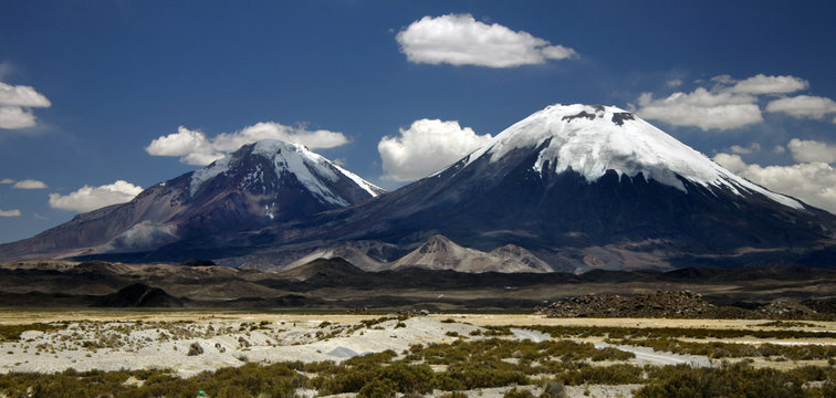 two volcanos panorama