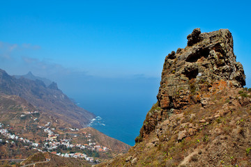Naklejka premium canary islands village