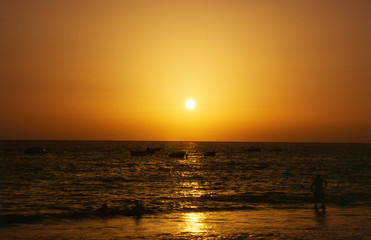 sonnenuntergang im atlantik