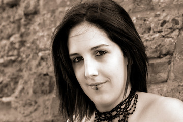 cute goth teen girl