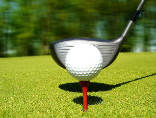 golf départ sur le tee