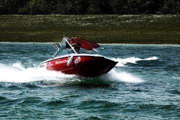 Fototapeta premium red boat