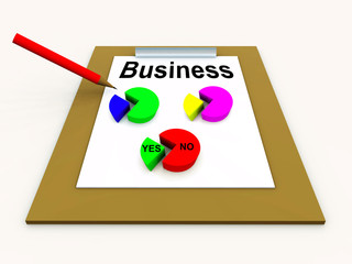 clipboard with piechart 12