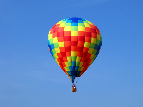 beautiful and colorful hot air balloon