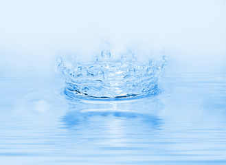 frozen water drop