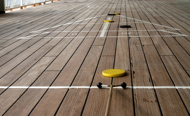 shuffleboard playing on a cruise ship 2