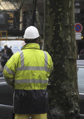 construction worker paris