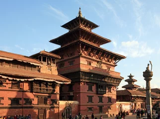 Poster Patan - oude stad van Nepal © Grigory Kubatyan